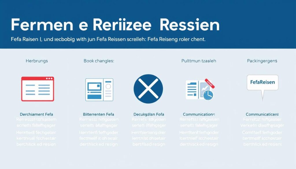 Darstellung häufiger Problempunkte bei Reisen mit Fefa Reisen