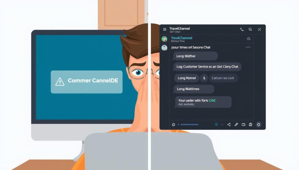 Darstellung häufiger Problempunkte bei der Nutzung von TravelChannelDE