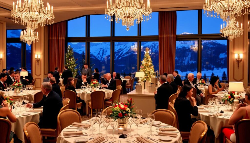 Exklusives Silvester-Gala-Dinner in einem Schweizer Luxushotel