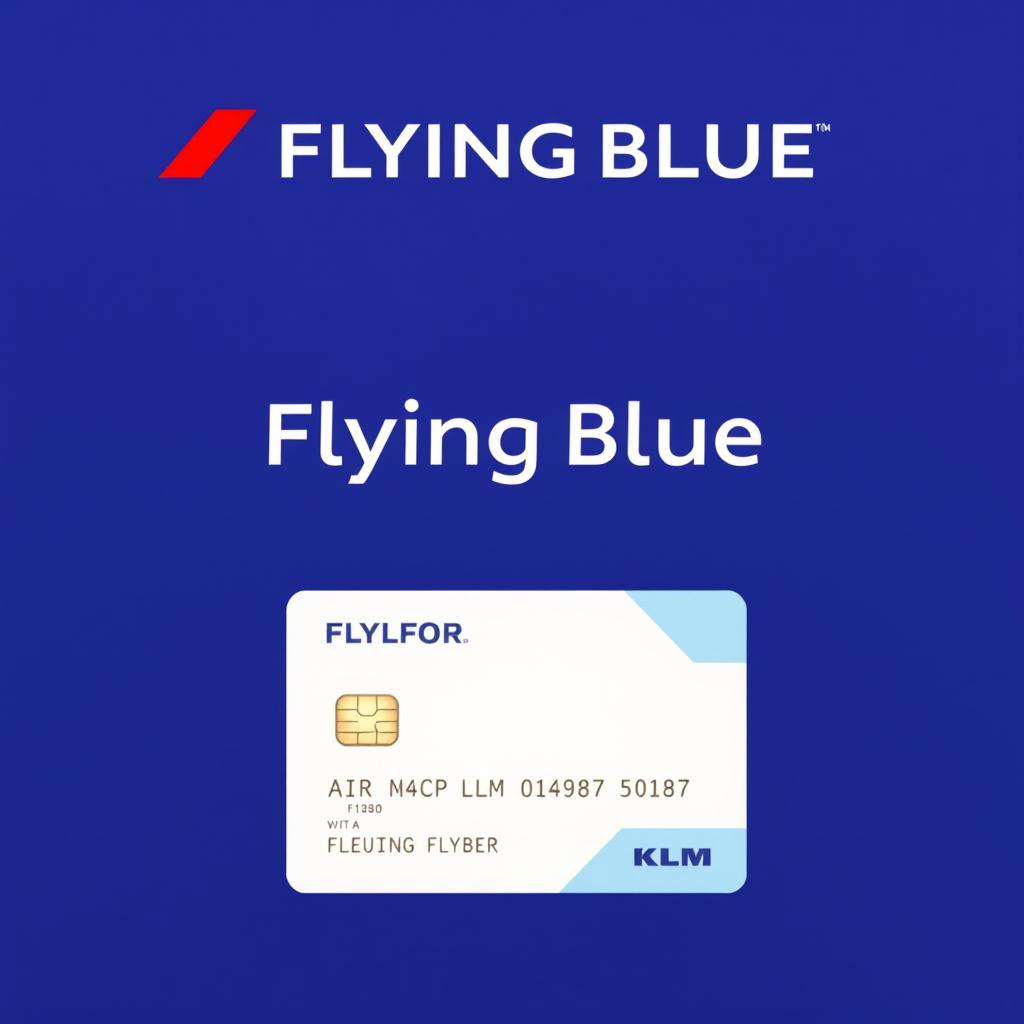 Flying Blue Karte und Logo zum billigflüge finden