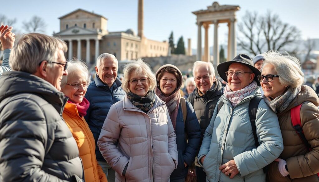 Gruppe von deutschen Überwinterern bei einem gemeinsamen Ausflug in der Türkei