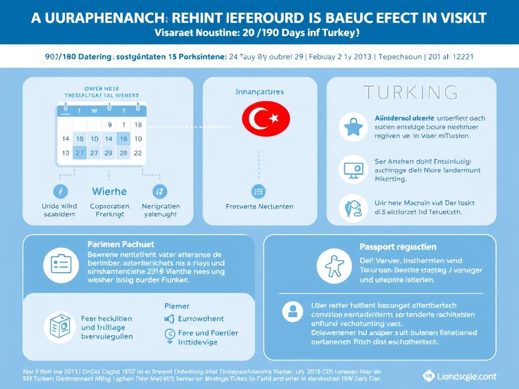 Infografik zu Visabestimmungen für das Überwintern in der Türkei