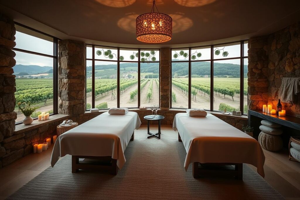 Luxuriöses Spa mit Paarbehandlungsraum in einem Wellnesshotel im Elsass