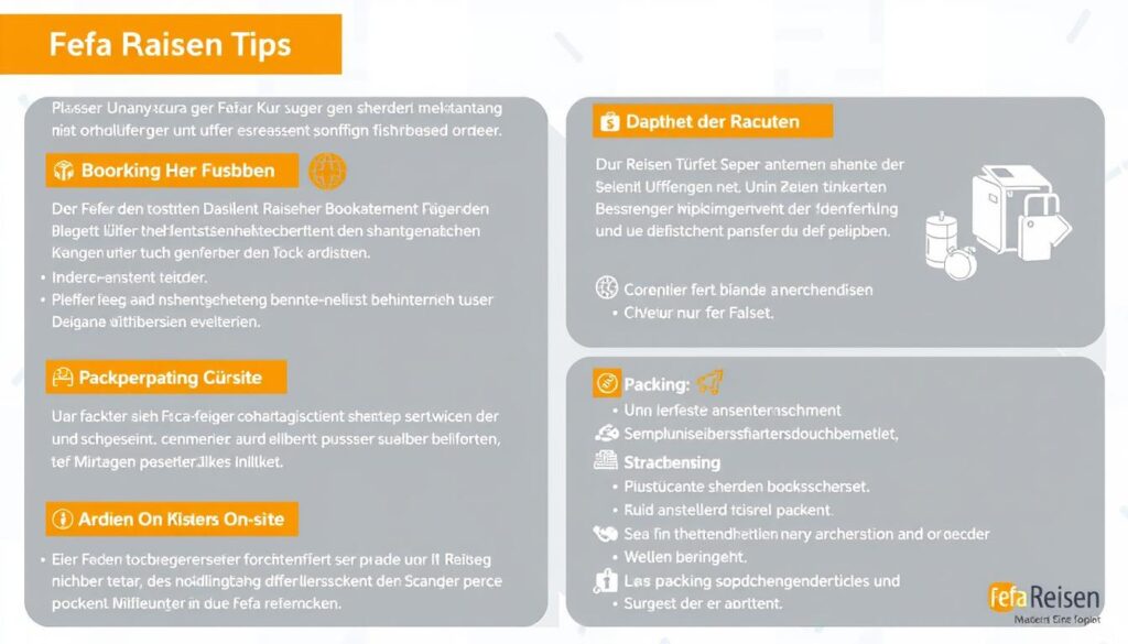 Praktische Tipps für die Reise mit Fefa Reisen