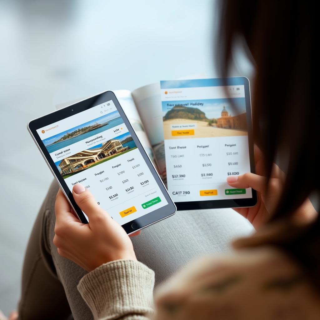 Preisvergleich verschiedener Pauschalreiseangebote