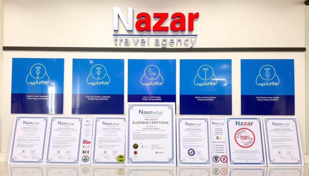 Sicherheitsmerkmale von Nazar Reisen mit Zertifizierungen