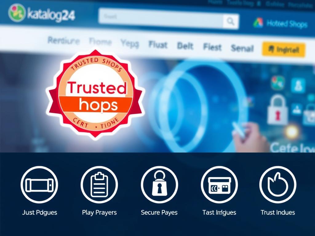 Sicherheitsmerkmale von hotelkatalog24 mit Trusted-Shops Zertifizierung