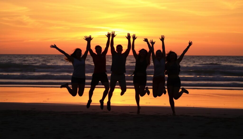 Sonnenuntergang am Strand in Australien - der perfekte Abschluss eines Sprachaufenthalt Australien