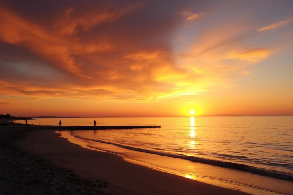 Sonnenuntergang am Strand von Formentera während der besten Reisezeit für einen Formentera Urlaub machen
