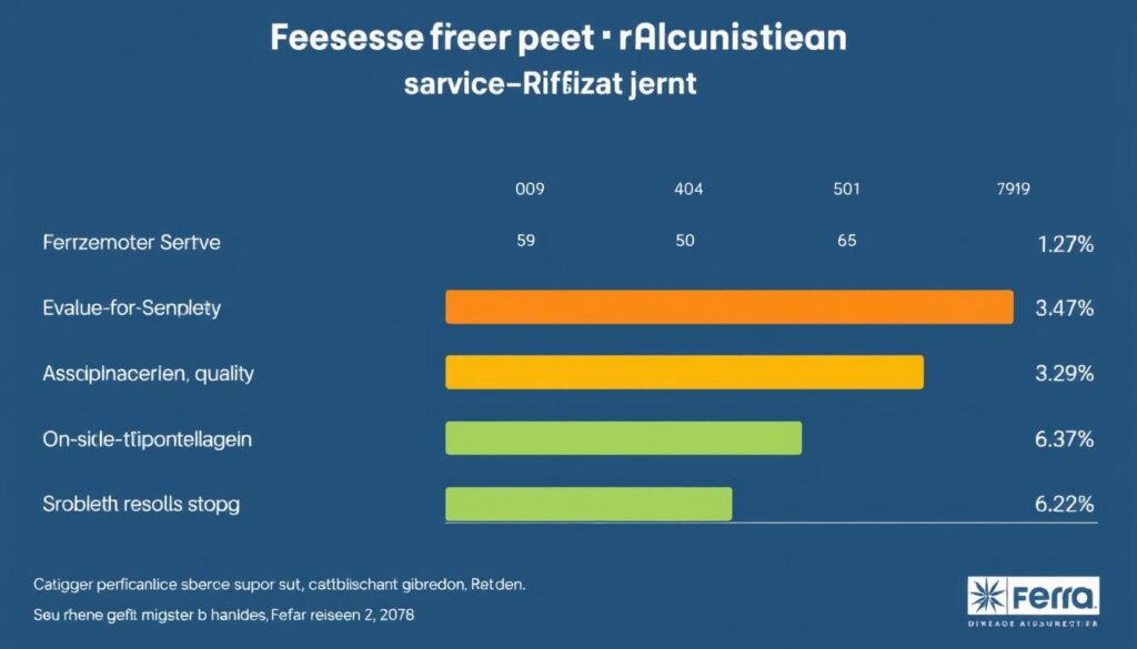 Statistik der Kundenbewertungen für Fefa Reisen nach Kategorien