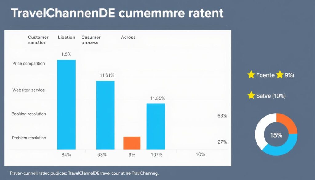 Statistik der Kundenbewertungen für TravelChannelDE nach Kategorien