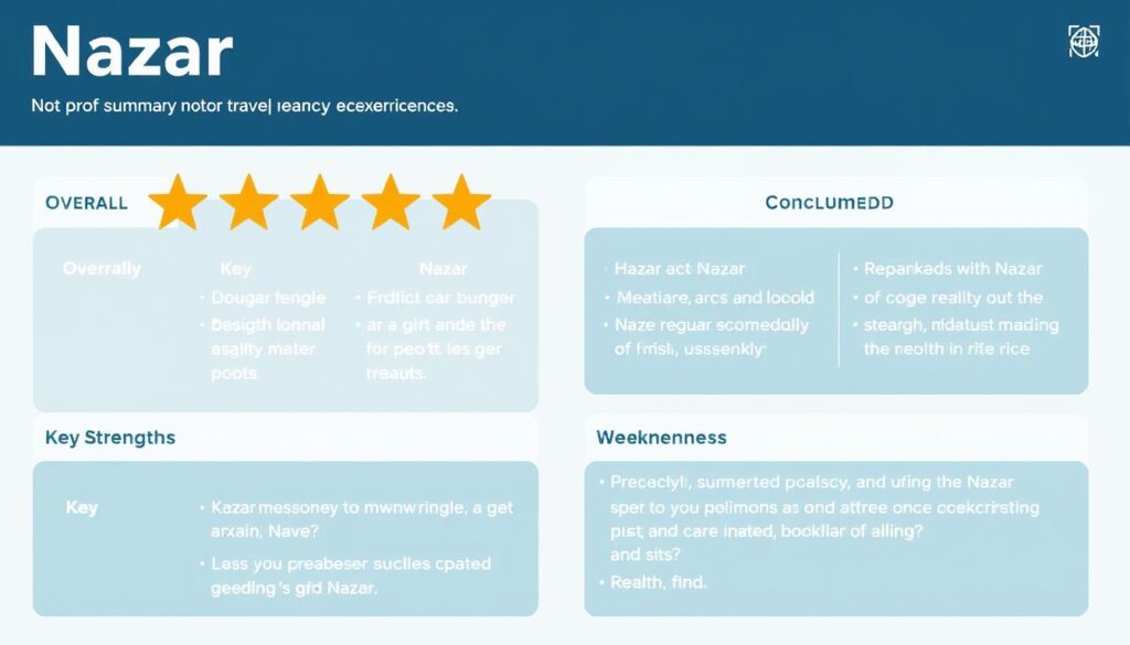 Zusammenfassung der Nazar Reiseveranstalter Erfahrungen mit Bewertung