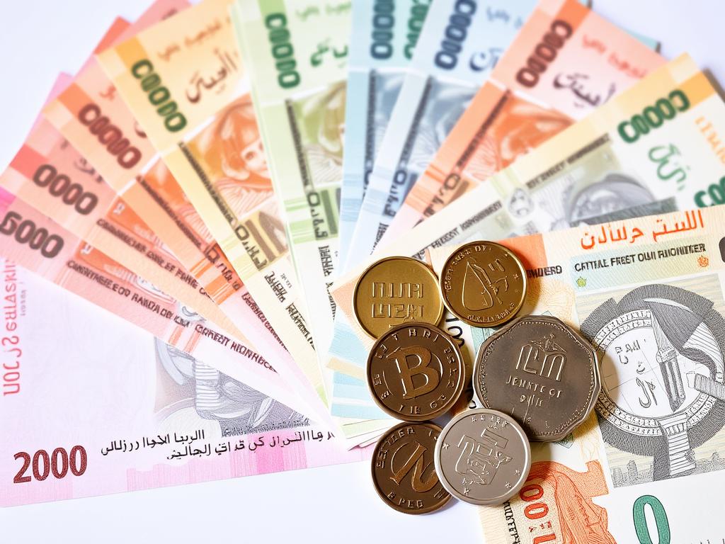 Ägyptische Pfund Banknoten und Münzen