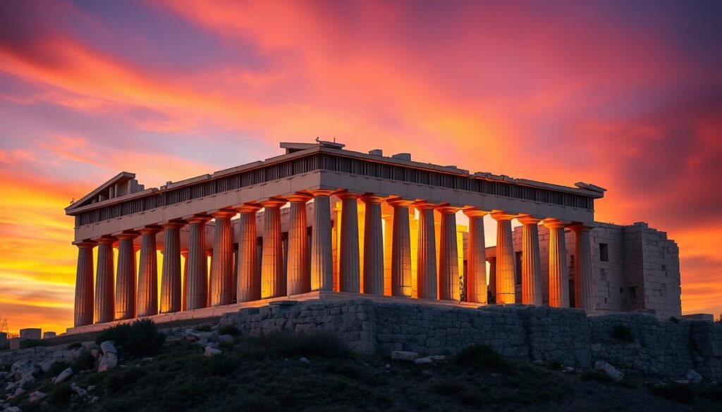 Akropolis in Athen bei Sonnenuntergang - Expedia Reisen Griechenland