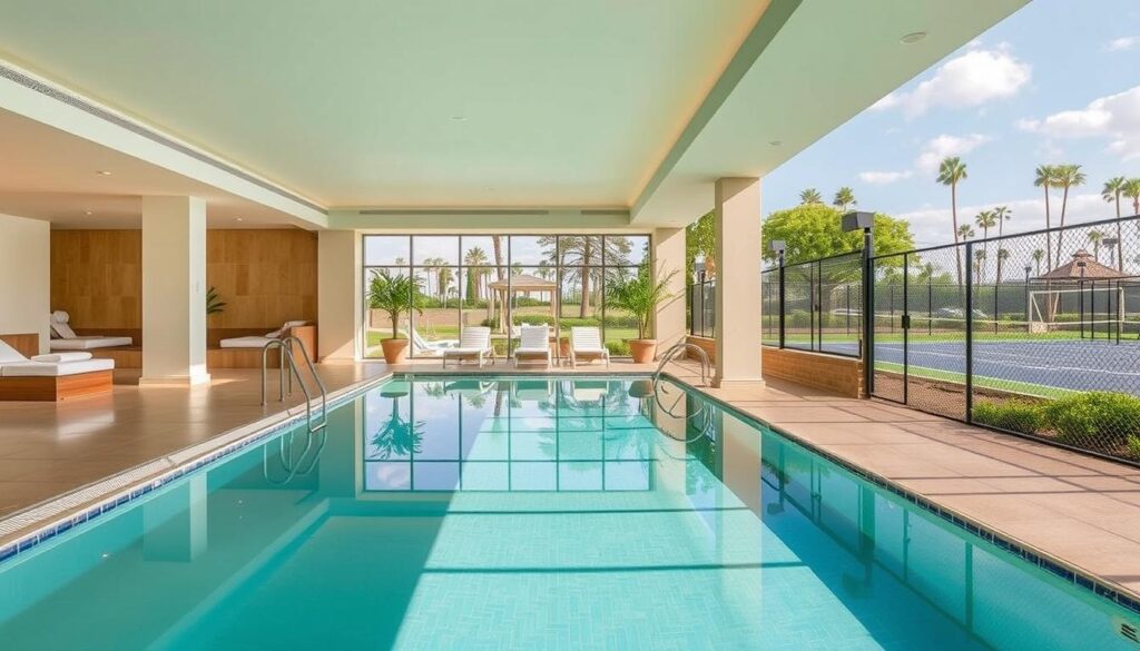 Aldiana Club mit Wellnessbereich und Sportanlagen