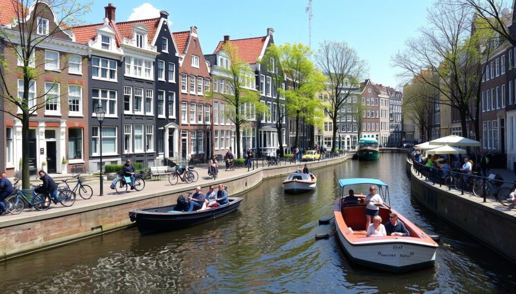 Amsterdam Grachten als Ziel für günstige Tagesflugreisen