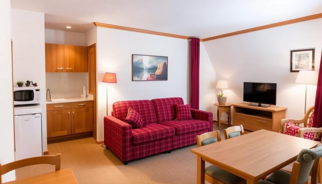 Appartement im Hotel Silberdistel Hinterzarten mit Küchenzeile und mehr Platz