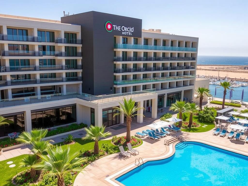 Das Orchid Eilat Hotel mit seiner modernen Architektur für einen Urlaub Eilat