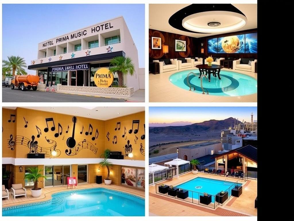 Das Prima Music Hotel in Eilat mit seinem musikalischen Thema für einen Urlaub Eilat