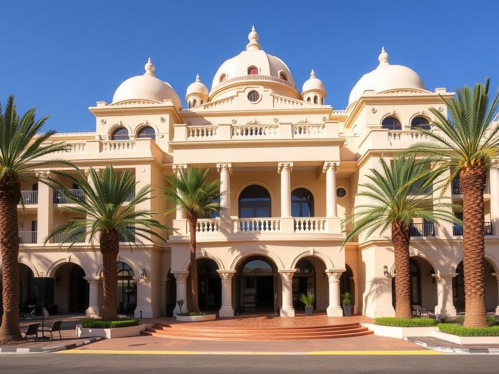 Das luxuriöse Hotel Herods Palace in Eilat mit seiner beeindruckenden Architektur für einen Urlaub Eilat