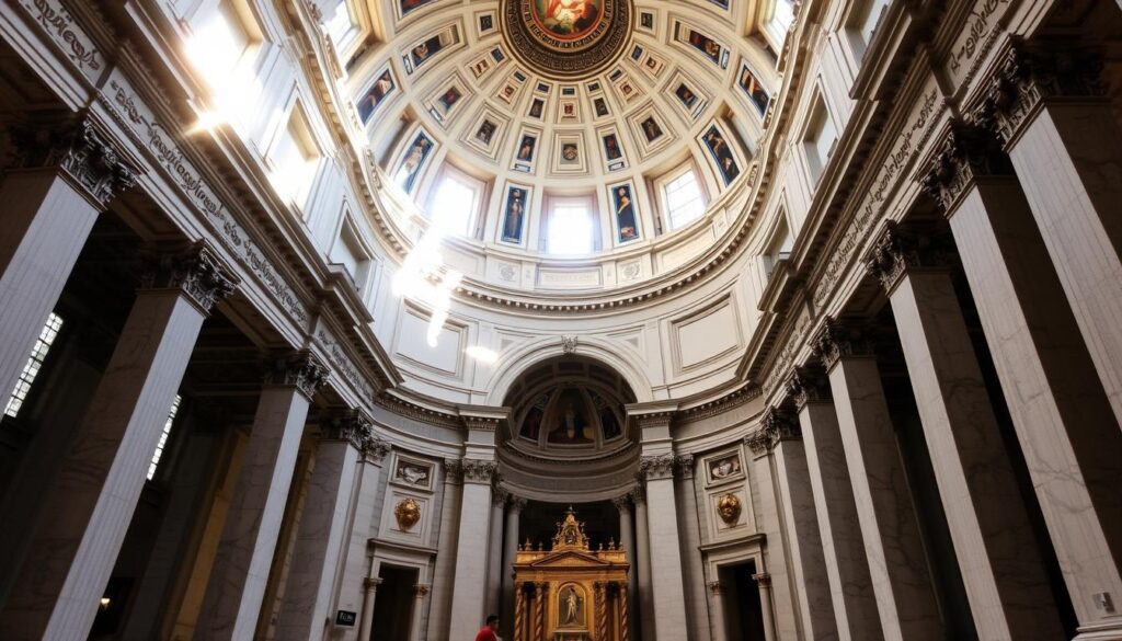 Die beeindruckende Sixtinische Kapelle im Vatikan während einer Städtereise Rom