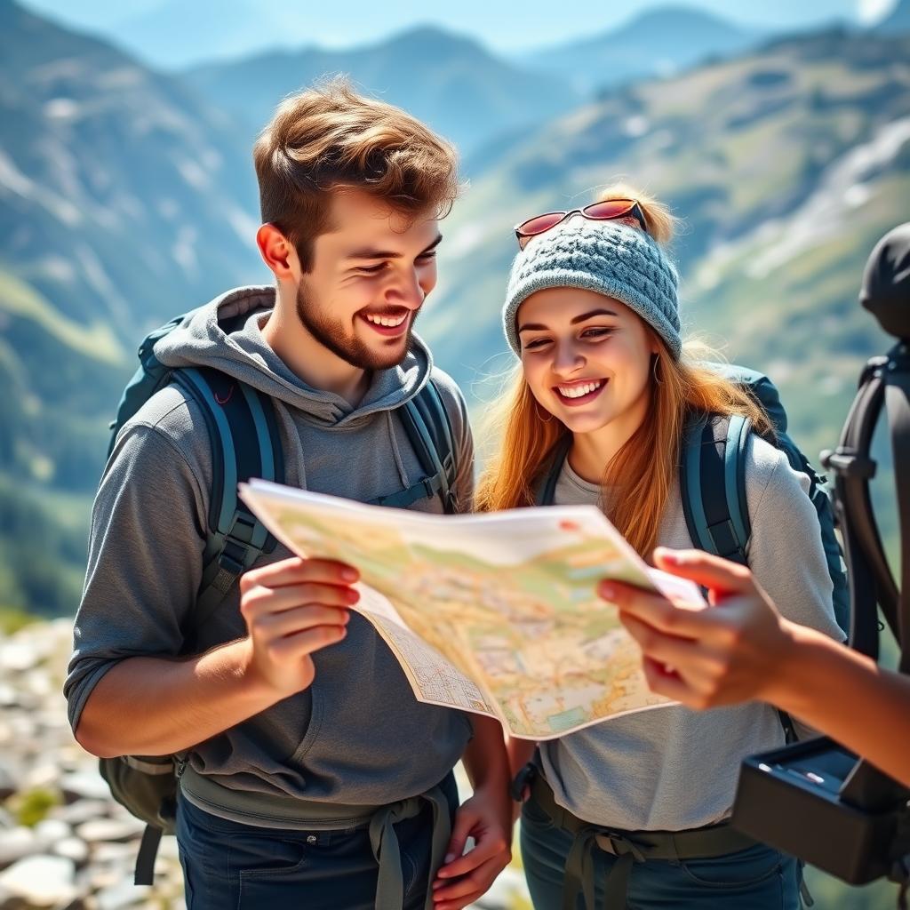 Ein junges Paar auf einer selbst organisierten Wandertour - Bye Bye Pauschalreisen Erfahrung