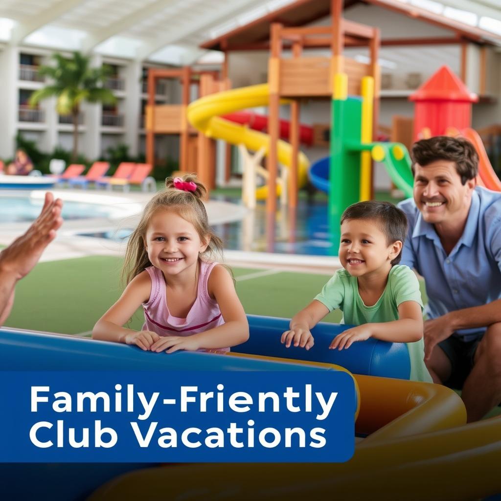 Familie mit Kindern im Cluburlaub beim gemeinsamen Aktivitätsprogramm