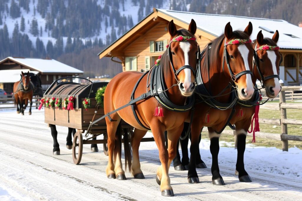 Feursteins Pferdeschlittenfahrt mit Bergbauernhof-Besichtigung im Kleinwalsertal