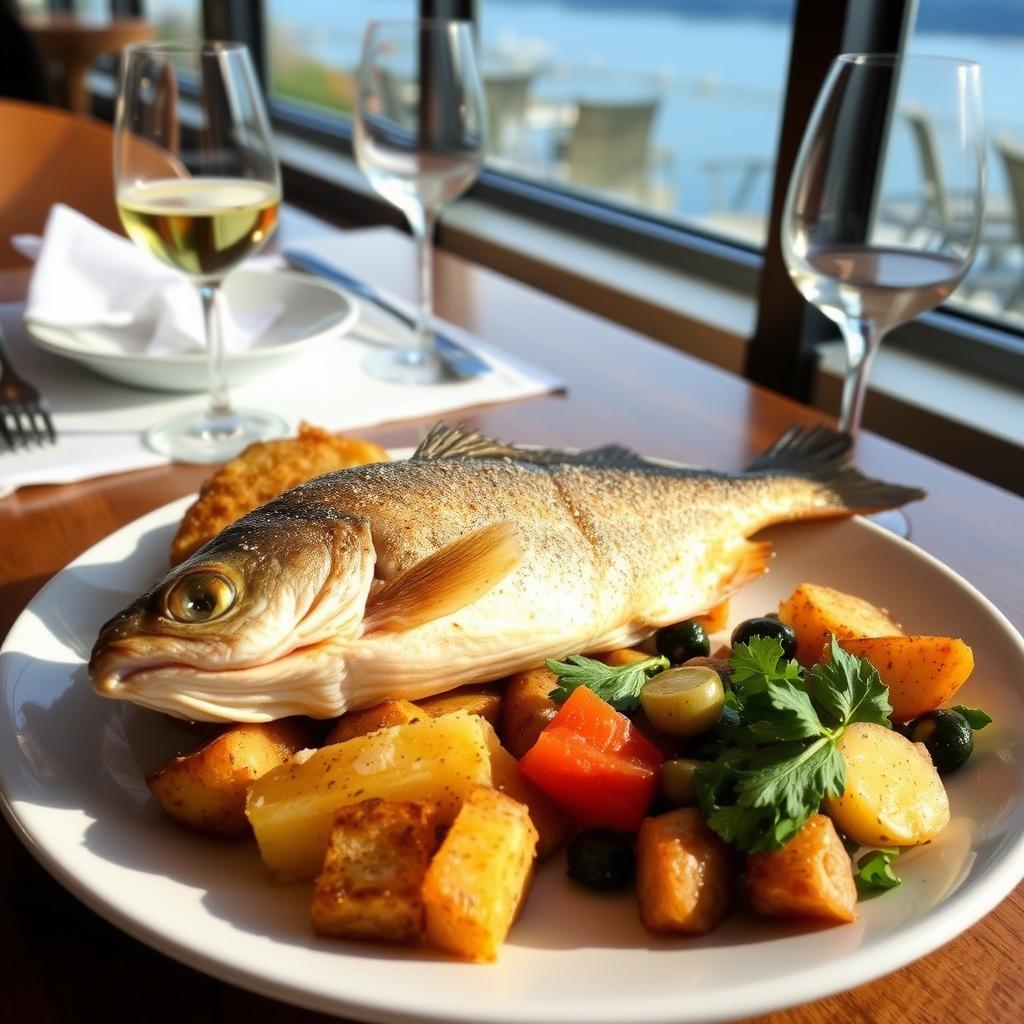 Fogas (Zander) in Mandelbutter - Fischspezialität vom Plattensee