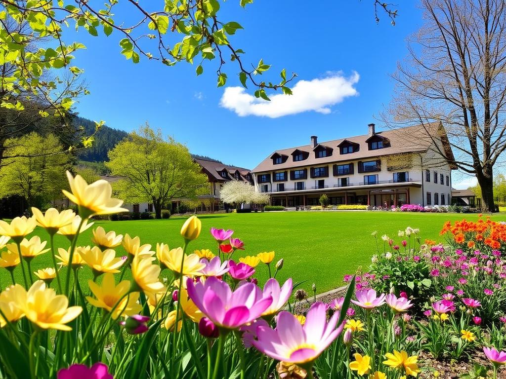 Frühlingsblumen rund um das Hotel Bel Vital Waldachtal