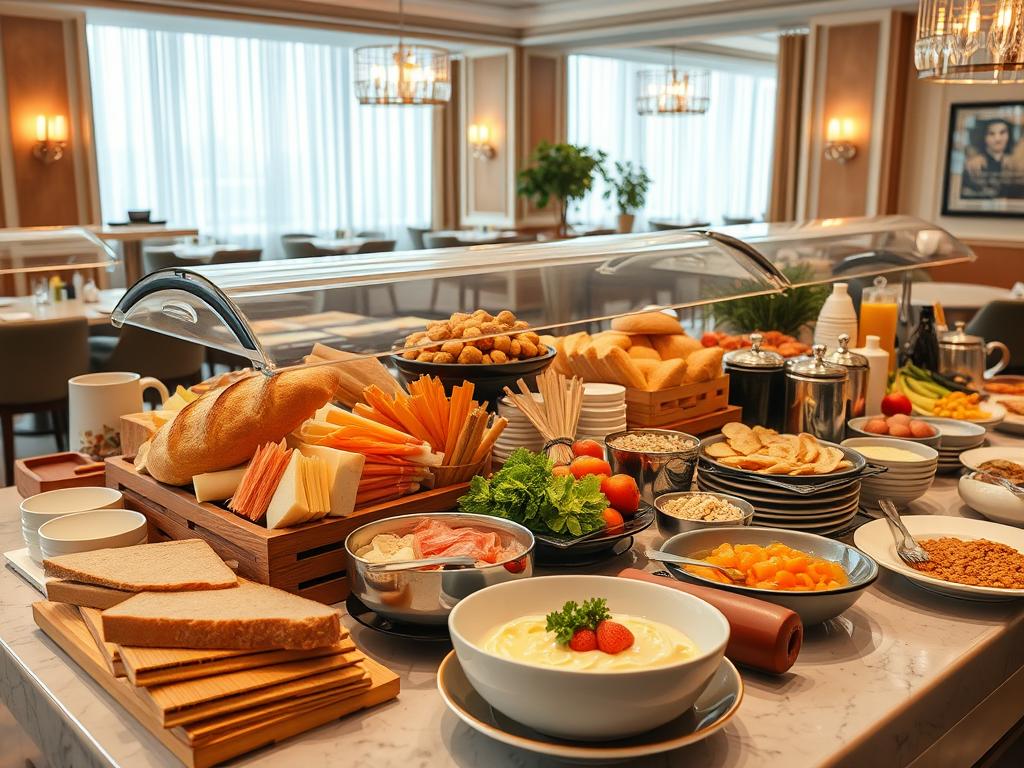 Frühstücksbuffet in einem sonnenklar Städtereisen-Hotel in Deutschland