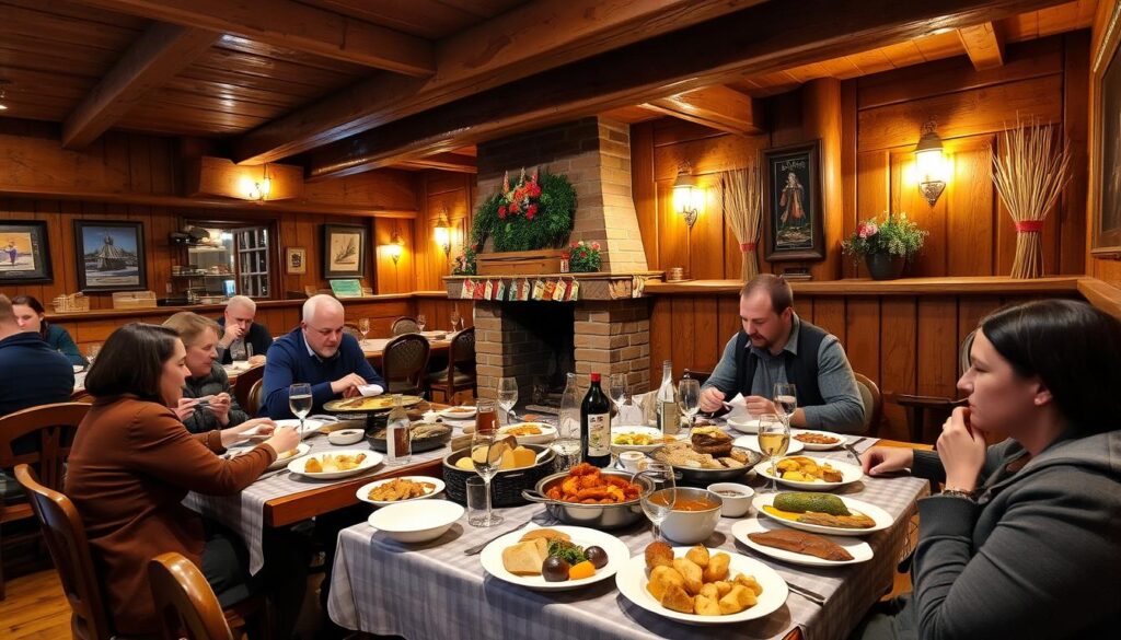 Gemütliches Bergrestaurant in Zakopane mit traditioneller Holzeinrichtung und typischen Gerichten