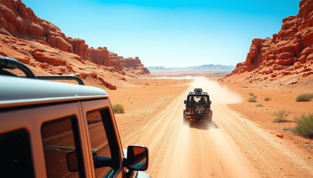 Jeep-Safari durch die Negev-Wüste nahe Eilat während eines Urlaub Eilat