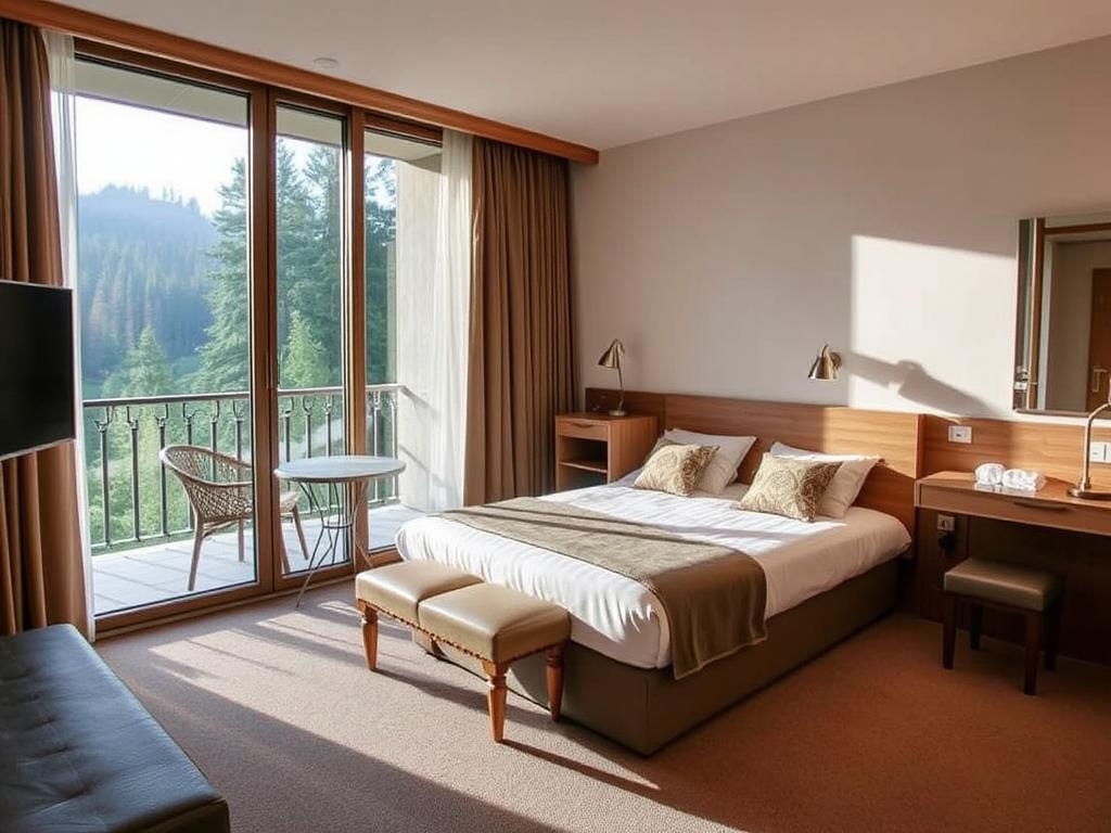 Komfort-Zimmer mit Balkon im Hotel Bel Vital Waldachtal