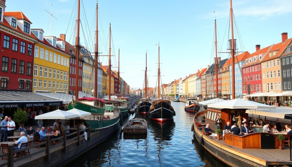 Kopenhagen Nyhavn als Ziel für günstige Tagesflugreisen