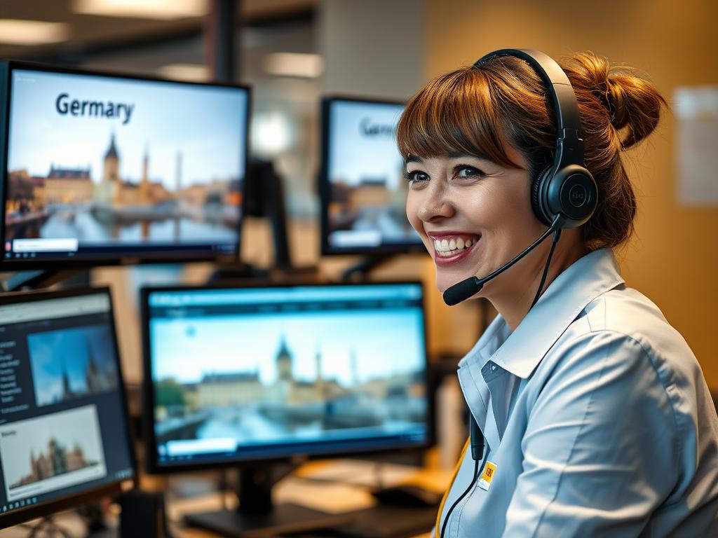 Kundenberater von sonnenklar.TV im Gespräch mit Kunden zu Städtereisen