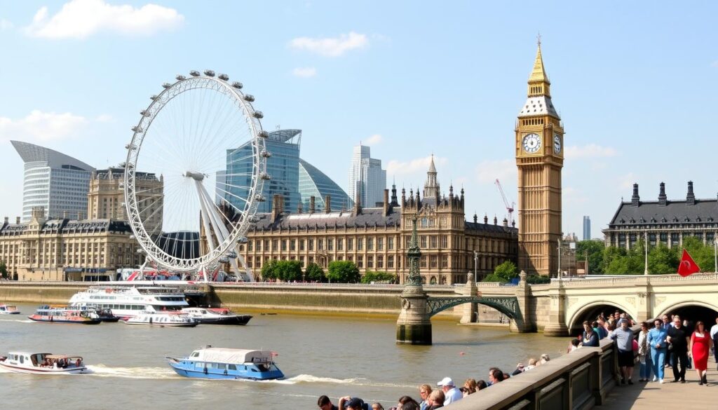 London Eye als Ziel für günstige Tagesflugreisen