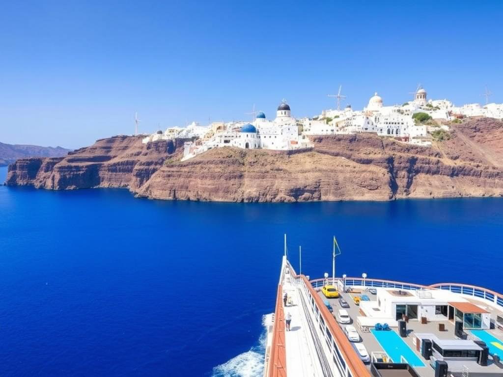 Mittelmeer Restplatzreisen Kreuzfahrten mit Santorini