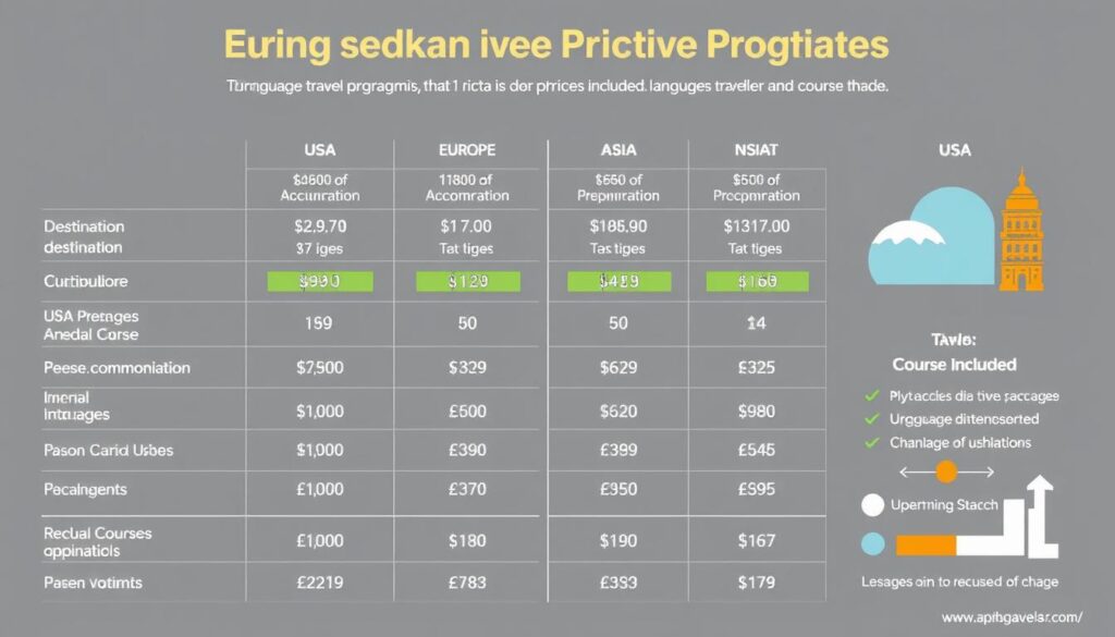 Preisvergleich verschiedener Sprachreisen Angebote