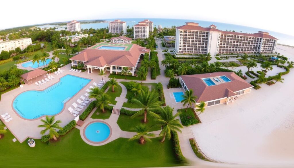 ROBINSON Club Anlage mit Pool und Strandbereich für Clubreise Angebote