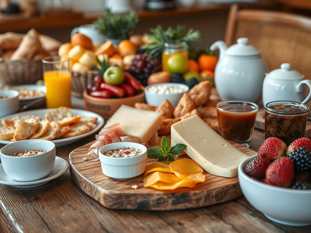Reichhaltiges Frühstücksbuffet im Hotel Silberdistel Hinterzarten mit regionalen Produkten