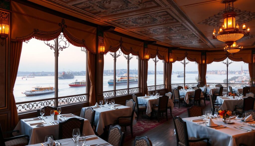 Restaurant mit Nilblick in Kairo, Ägypten