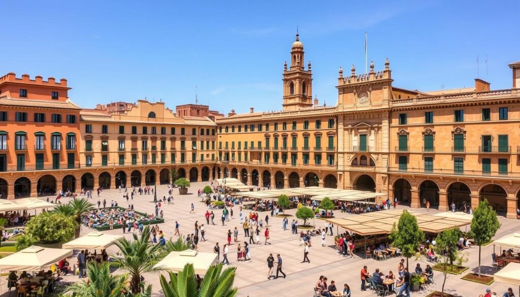 Spanische Stadt Salamanca mit historischer Universität, beliebtes Ziel für günstige Sprachreisen