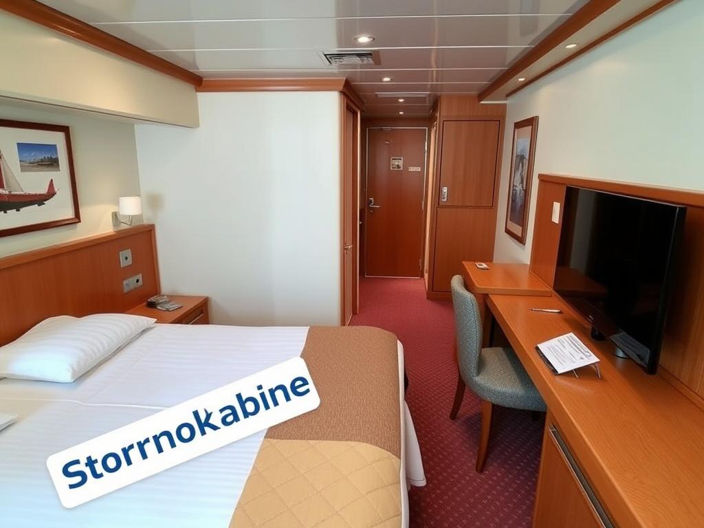 Stornokabine auf einem Kreuzfahrtschiff mit Restplatzreisen Kreuzfahrten Angebot