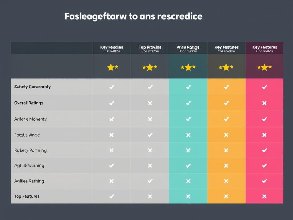 Vergleichstabelle verschiedener Sprachreisen Anbieter mit Bewertungen