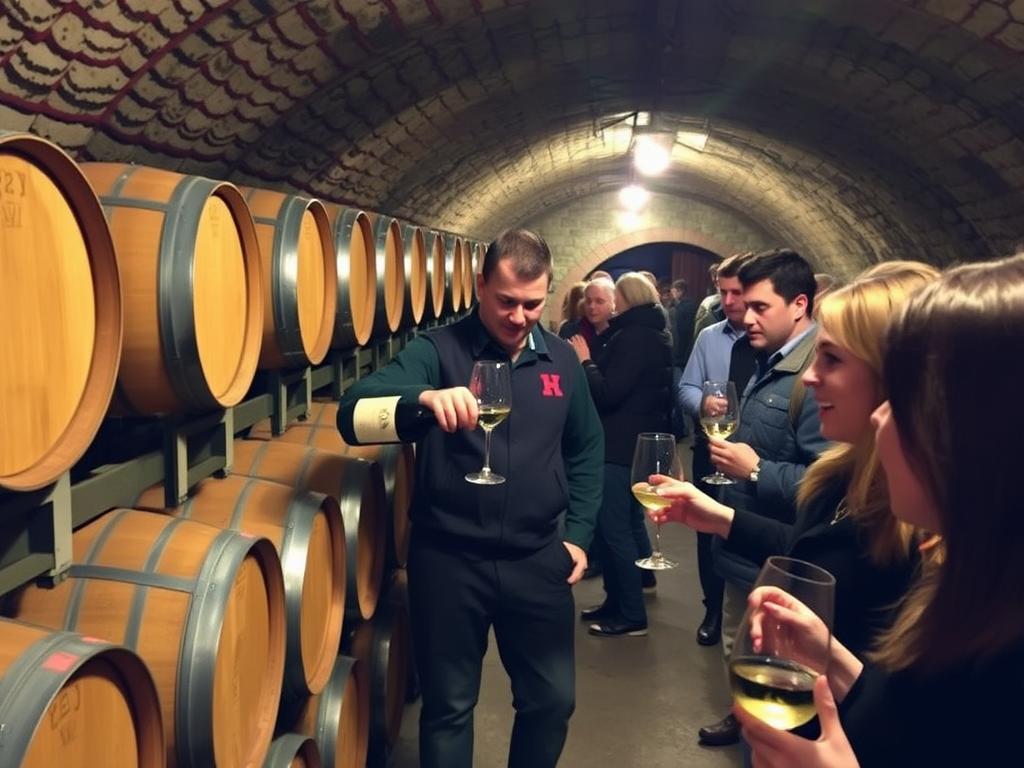 Weinverkostung in einem traditionellen Weinkeller am Plattensee